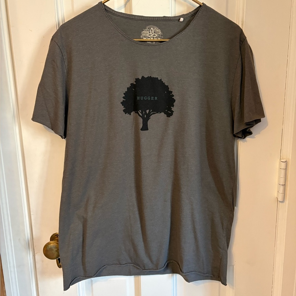 PRANA Mens Tree Hugger Journeyman Short Sleeve Tee T-Shirt SZ Large. Grey - Picture 3 of 9